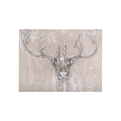 Sketch of animal II (Caribou) by Mercana Studio a Hand Embellished Textured Canvas by Mercana at Eve Furniture