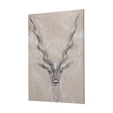 Sketch of animal III (Antelope) by Mercana Studio a Hand Embellished Textured Canvas by Mercana at Eve Furniture