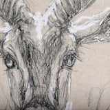 Sketch of animal III (Antelope) by Mercana Studio a Hand Embellished Textured Canvas by Mercana at Eve Furniture