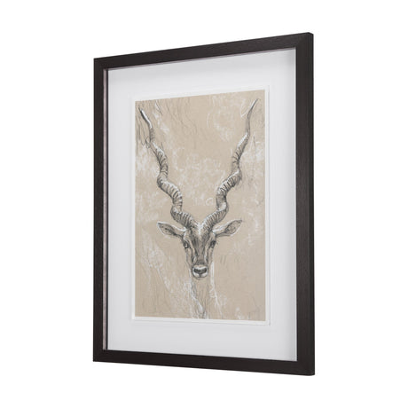 Sketch of Animal III (Antelope) Mercana Studio Hand Embellished Framed Art Print Matted under Glass by Mercana at Eve Furniture
