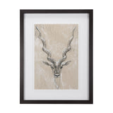 Sketch of Animal III (Antelope) Mercana Studio Hand Embellished Framed Art Print Matted under Glass by Mercana at Eve Furniture