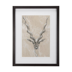 Sketch of Animal III (Antelope) Mercana Studio Hand Embellished Framed Art Print Matted under Glass by Mercana at Eve Furniture