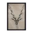 Sketch of Animal III (Antelope) Mercana Studio Hand Embellished Framed Art Print Matted under Glass by Mercana at Eve Furniture