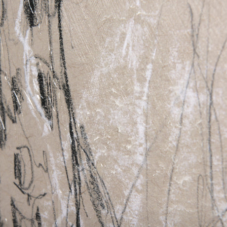 Sketch of animal IV (Giraffe) by Mercana Studio a Hand Embellished Textured Canvas by Mercana at Eve Furniture