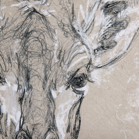 Sketch of animal IV (Giraffe) by Mercana Studio a Hand Embellished Textured Canvas by Mercana at Eve Furniture