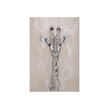 Sketch of animal IV (Giraffe) by Mercana Studio a Hand Embellished Textured Canvas by Mercana at Eve Furniture