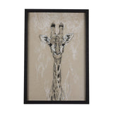 Sketch of Animal IV (Giraffe) by Mercana Studio Hand Embelished Framed Art Print Matted under Glass by Mercana at Eve Furniture