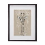 Sketch of Animal IV (Giraffe) by Mercana Studio Hand Embellished Framed Art Print Matted under Glass by Mercana at Eve Furniture