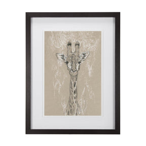 Sketch of Animal IV (Giraffe) by Mercana Studio Hand Embellished Framed Art Print Matted under Glass by Mercana at Eve Furniture