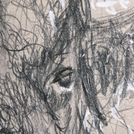 Sketch of animal IX (Bison) by Mercana Studio a Hand Embellished Textured Canvas by Mercana at Eve Furniture