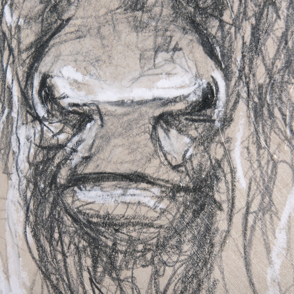 Sketch of animal IX (Bison) by Mercana Studio a Hand Embellished Textured Canvas by Mercana at Eve Furniture