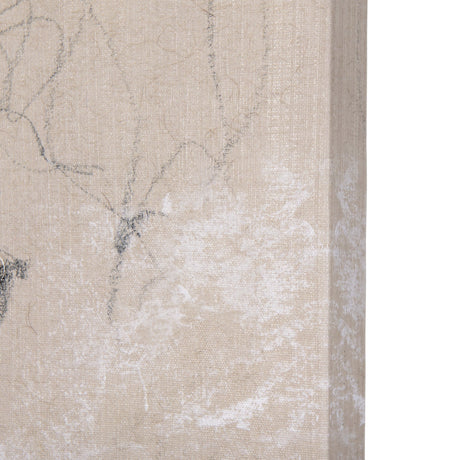 Sketch of animal V (Goat) by Mercana Studio a Hand Embellished Textured Canvas by Mercana at Eve Furniture