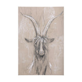 Sketch of animal V (Goat) by Mercana Studio a Hand Embellished Textured Canvas by Mercana at Eve Furniture