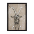 Sketch of Animal V (Goat) by Mercana Studio Hand Embellished Framed Art Print Matted under Glass by Mercana at Eve Furniture