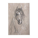 Sketch of animal VII (Horse) by Mercana Studio a Hand Embellished Textured Canvas by Mercana at Eve Furniture