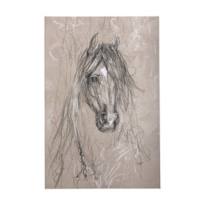 Sketch of animal VII (Horse) by Mercana Studio a Hand Embellished Textured Canvas by Mercana at Eve Furniture