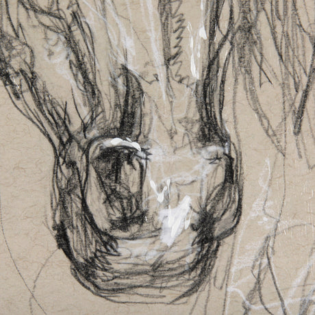 Sketch of Animal VII (Horse) by Mercana Studio a Hand Embellished Textured Framed Art Print by Mercana at Eve Furniture