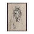Sketch of Animal VII (Horse) by Mercana Studio a Hand Embellished Textured Framed Art Print by Mercana at Eve Furniture