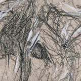 Sketch of animal VIII (Highland bull) by Mercana Studio a Hand Embellished Textured Canvas by Mercana at Eve Furniture