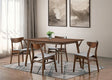 Skien Walnut 5-Piece Dining Room Set by Furniture of America at Eve Furniture