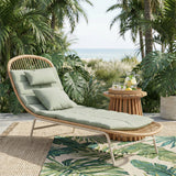 Skim Multicolor Outdoor Chaise Lounge by Zuomod at Eve Furniture