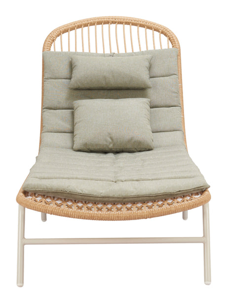 Skim Multicolor Outdoor Chaise Lounge by Zuomod at Eve Furniture