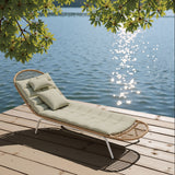 Skim Multicolor Outdoor Chaise Lounge by Zuomod at Eve Furniture