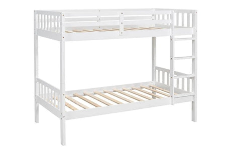 Sky Twin/Twin Bunk Bed White by Happy Homes at Eve Furniture