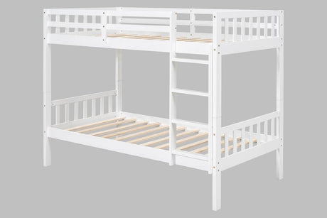 Sky Twin/Twin Bunk Bed White by Happy Homes at Eve Furniture