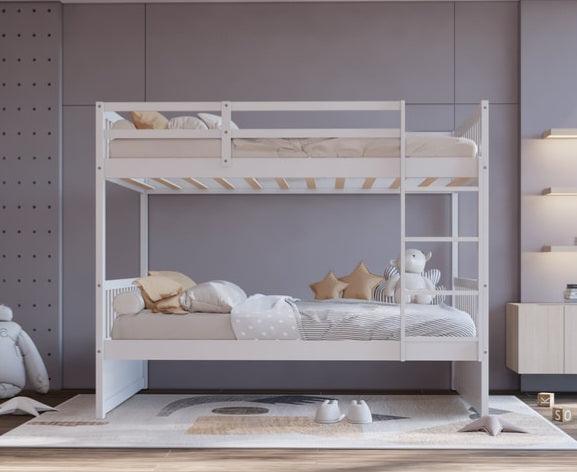 Sky Twin/Twin Bunk Bed White by Happy Homes at Eve Furniture