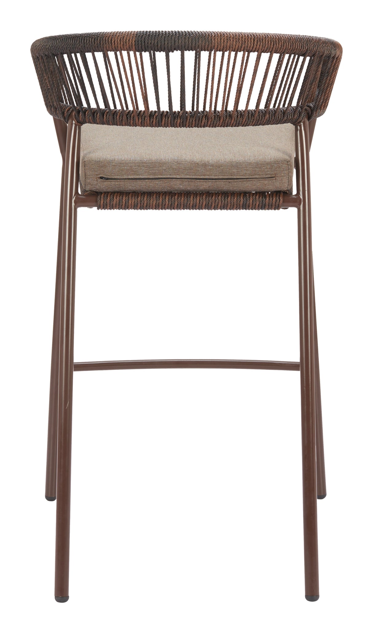Skye Brown Outdoor Barstool (Set of 2) by Zuomod at Eve Furniture