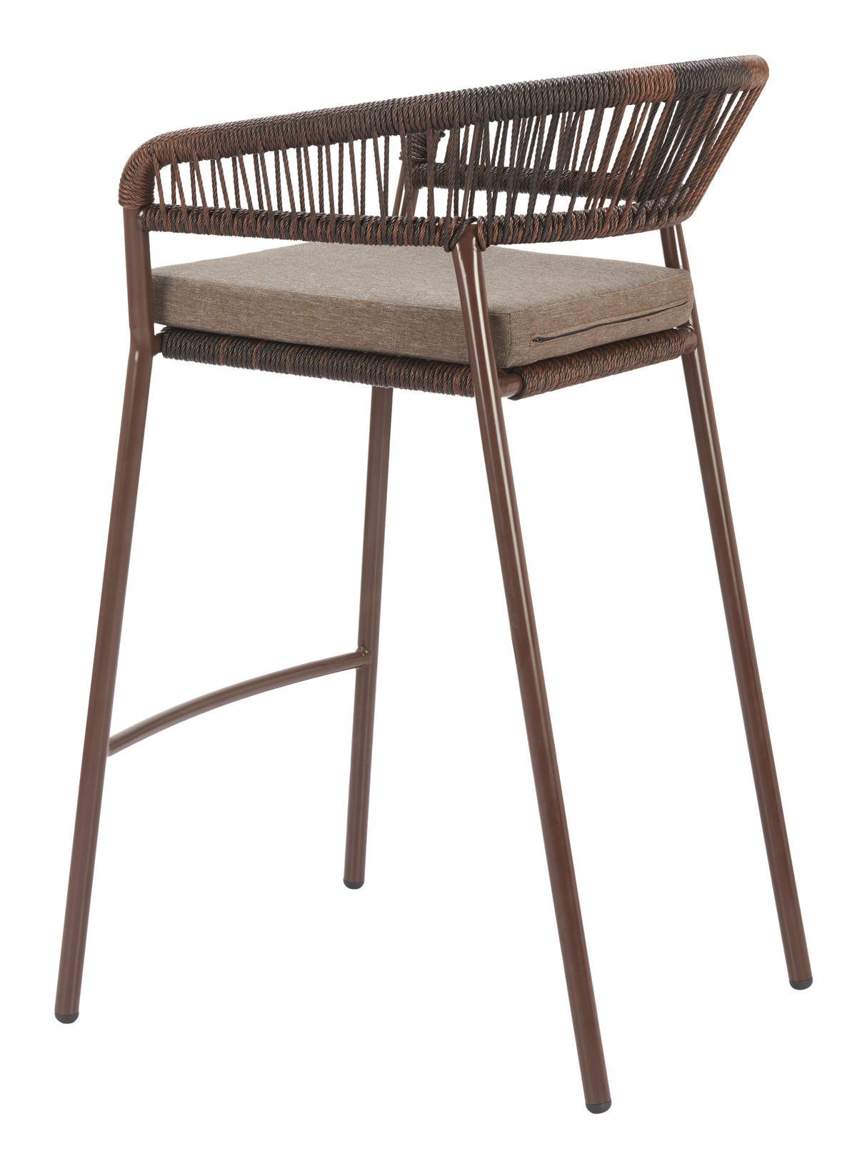 Skye Brown Outdoor Barstool (Set of 2) by Zuomod at Eve Furniture