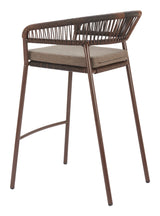 Skye Brown Outdoor Barstool (Set of 2) by Zuomod at Eve Furniture