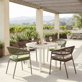 Skye Brown Outdoor Dining Chair (Set of 2) by Zuomod at Eve Furniture