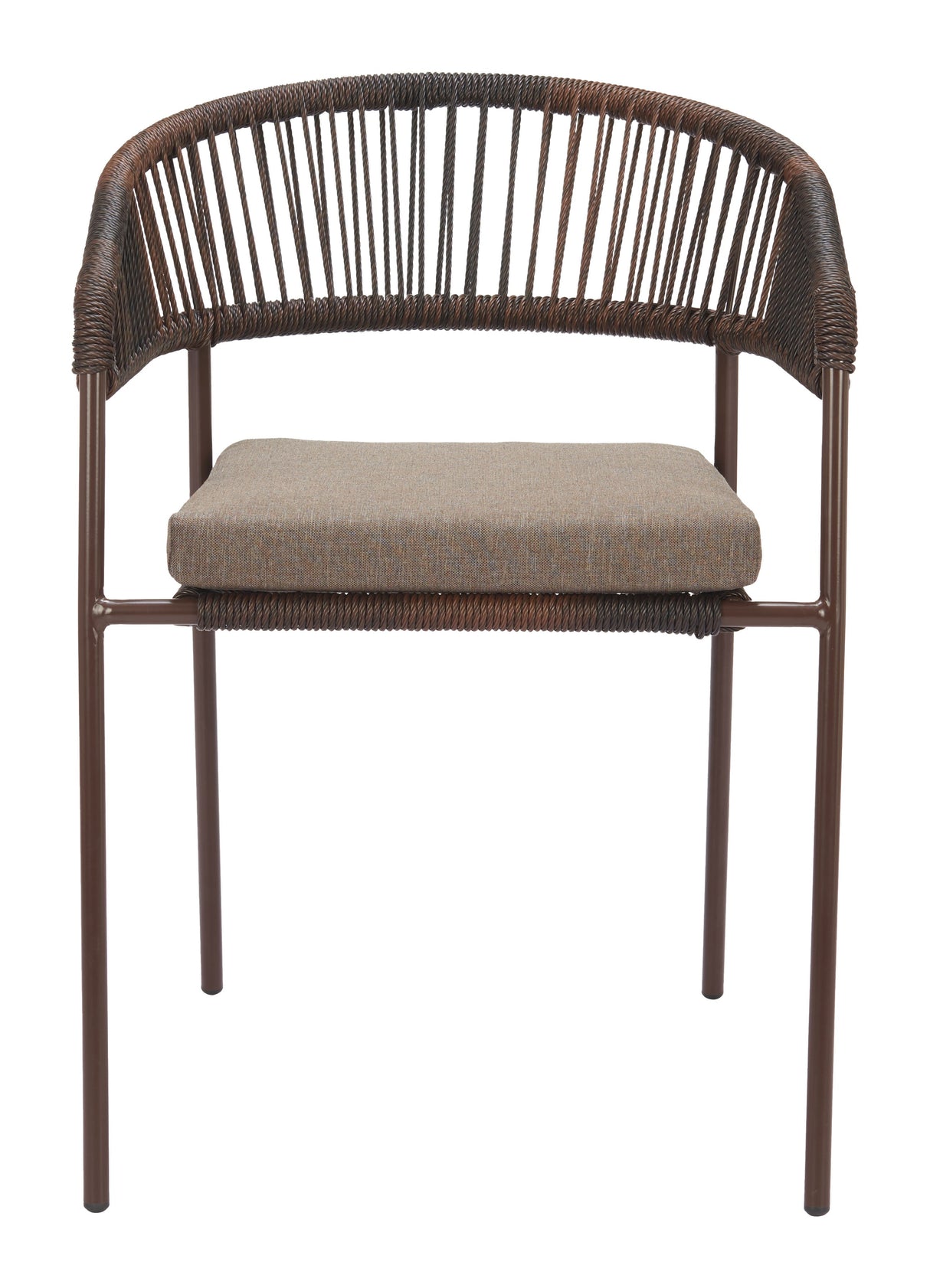 Skye Brown Outdoor Dining Chair (Set of 2) by Zuomod at Eve Furniture