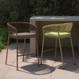 Skye Green Outdoor Barstool (Set of 2) by Zuomod at Eve Furniture