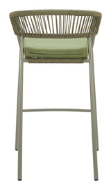 Skye Green Outdoor Barstool (Set of 2) by Zuomod at Eve Furniture
