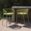 Skye Green Outdoor Barstool (Set of 2) by Zuomod at Eve Furniture