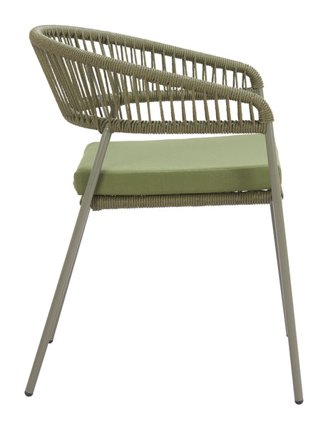 Skye Green Outdoor Dining Chair (Set of 2) by Zuomod at Eve Furniture