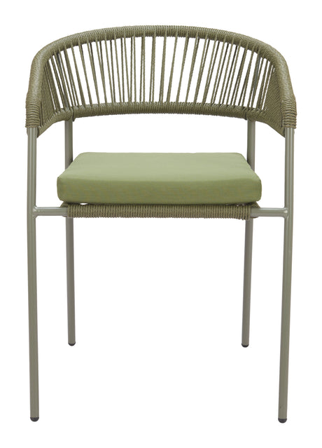Skye Green Outdoor Dining Chair (Set of 2) by Zuomod at Eve Furniture