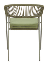 Skye Green Outdoor Dining Chair (Set of 2) by Zuomod at Eve Furniture