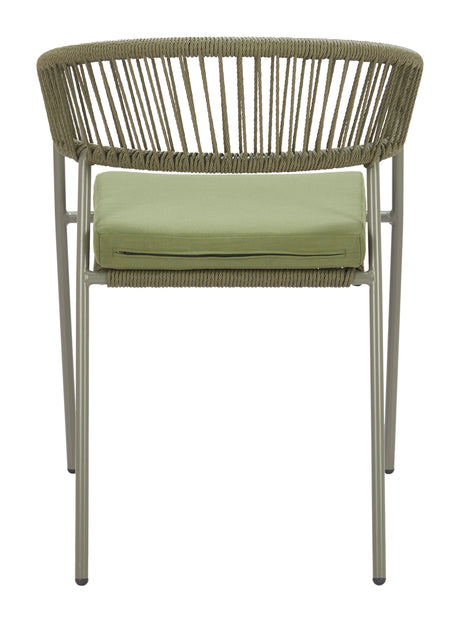 Skye Green Outdoor Dining Chair (Set of 2) by Zuomod at Eve Furniture