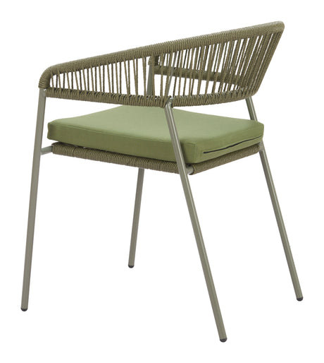 Skye Green Outdoor Dining Chair (Set of 2) by Zuomod at Eve Furniture