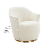 Skyla Performance Boucle Swivel Accent Chair by TOV Furniture at Eve Furniture