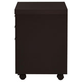 Skylar 3-Drawer Mobile File Cabinet Cappuccino