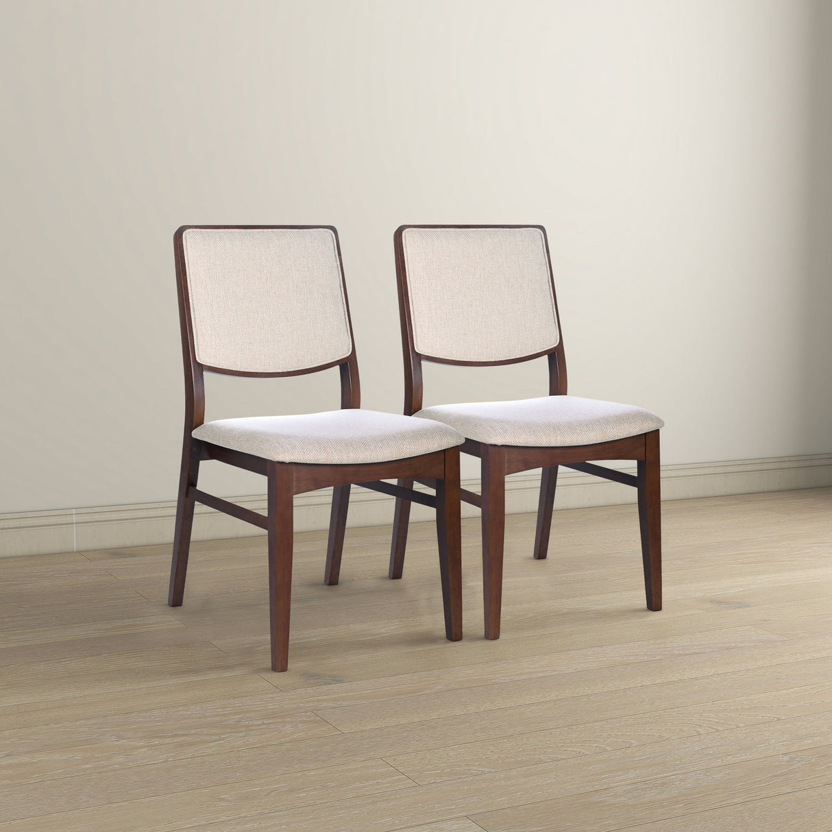 Skylar Beige Fabric Dining Chair (Set Of 2) by Ashcroft Furniture at Eve Furniture