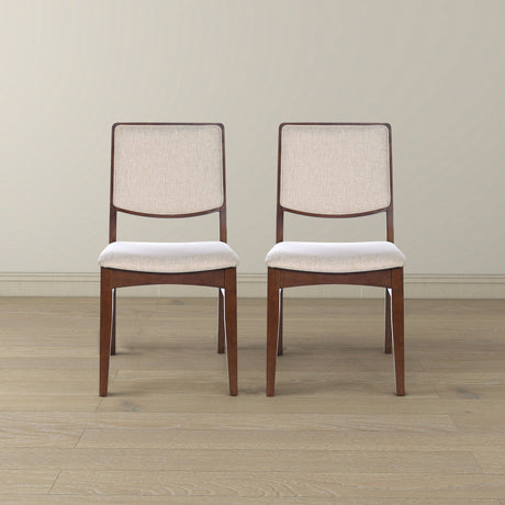 Skylar Beige Fabric Dining Chair (Set Of 2) by Ashcroft Imports at Eve Furniture