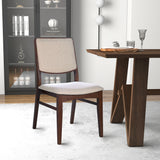 Skylar Beige Fabric Dining Chair (Set Of 2) by Ashcroft Imports at Eve Furniture