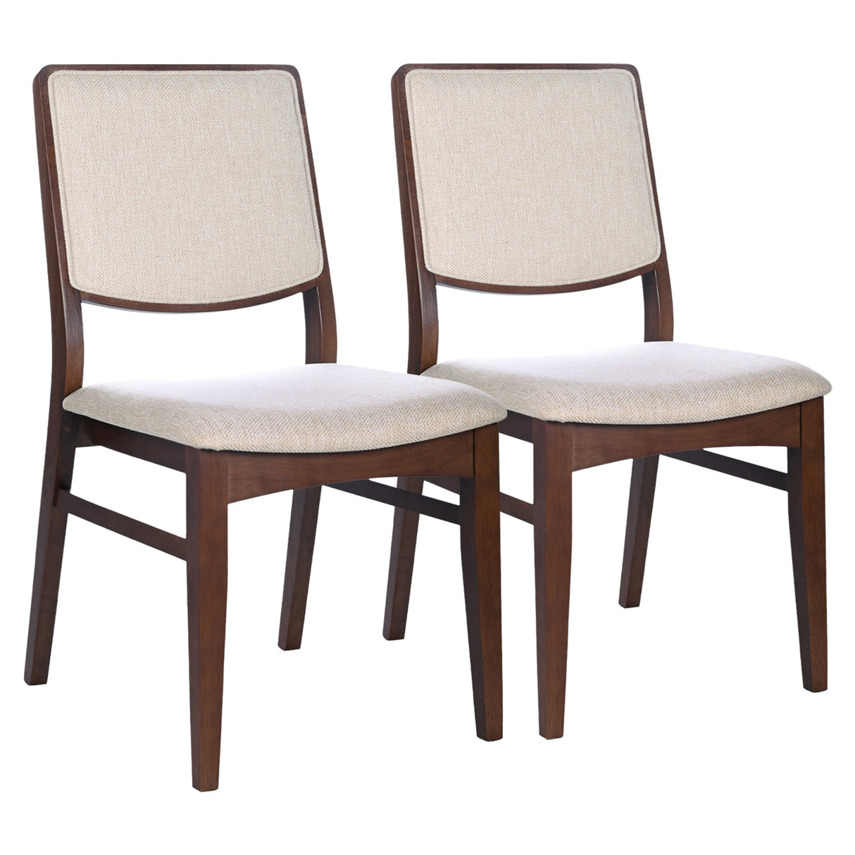 Skylar Beige Fabric Dining Chair (Set Of 2) by Ashcroft Imports at Eve Furniture