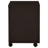 Skylar Cappuccino 3-Drawer Mobile File Cabinet by Coaster at Eve Furniture